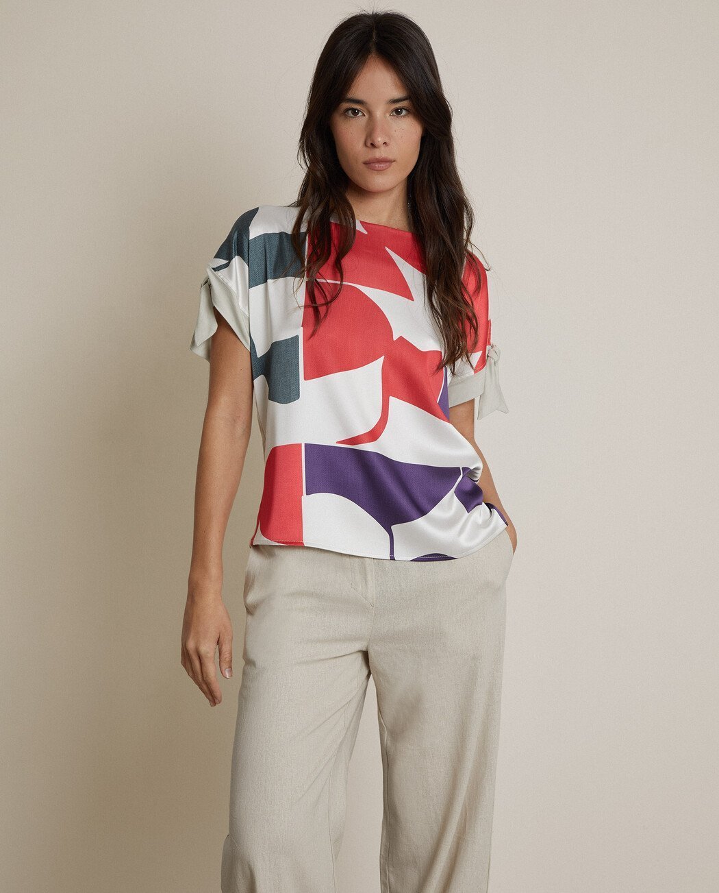 CAMISETA ESTAMPADA LAZOS