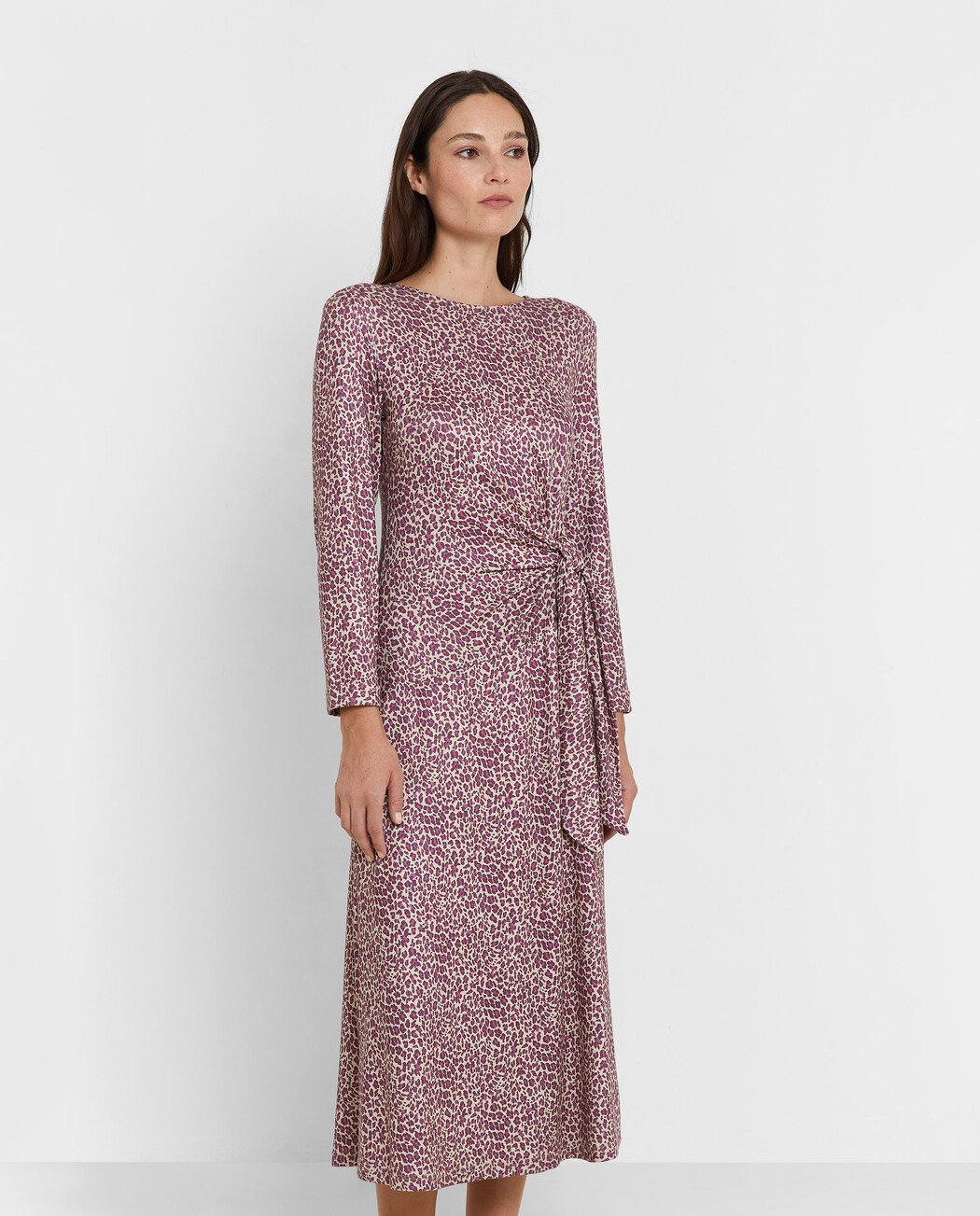 VESTIDO LARGO ANIMAL PRINT