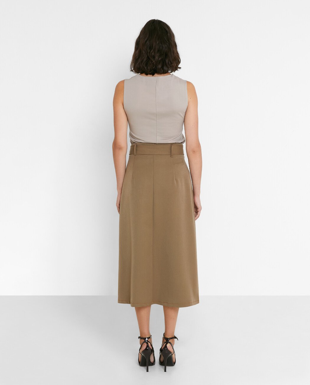 FALDA MIDI CINTURÓN