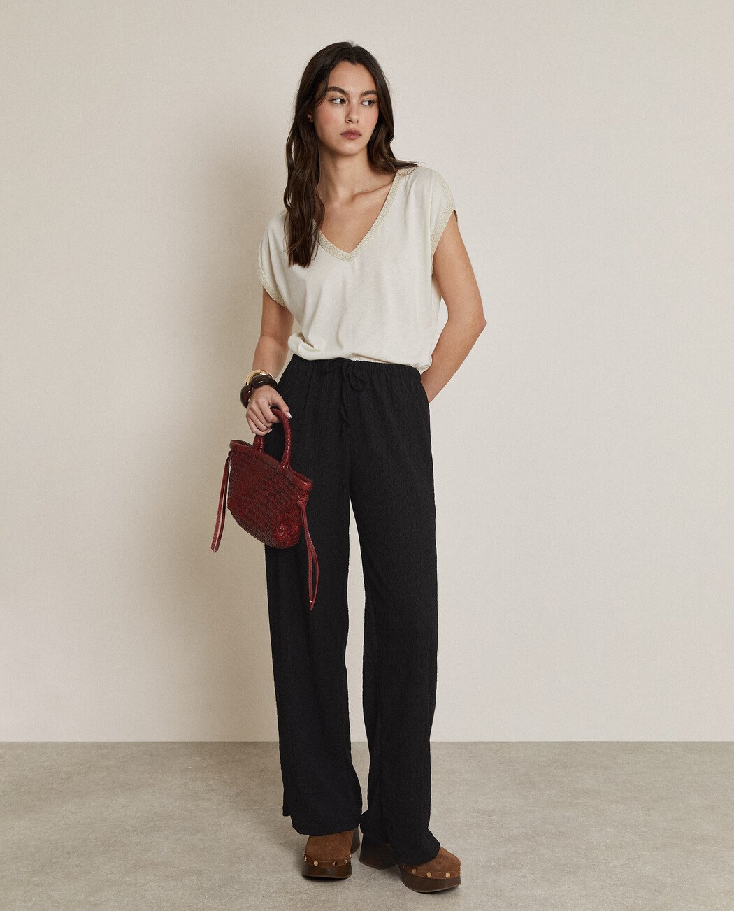 CAMISETA BORDADO LUREX