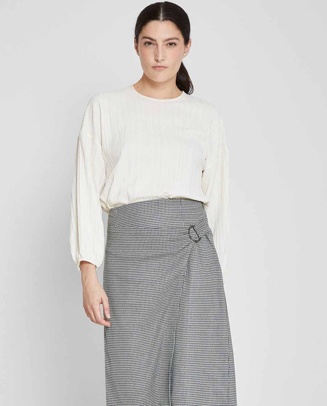 FALDA TWEED CRUZADA