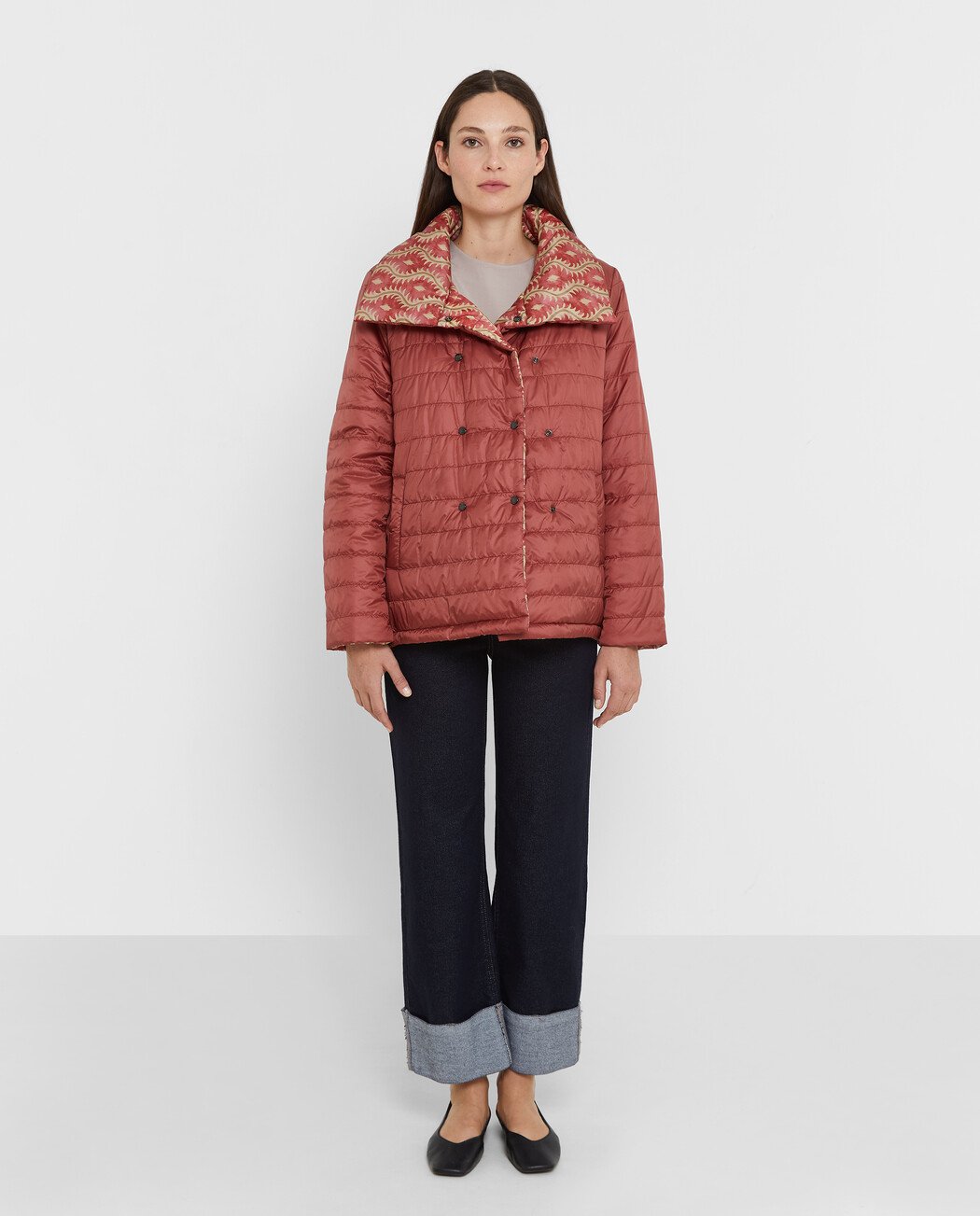 ABRIGO ACOLCHADO REVERSIBLE