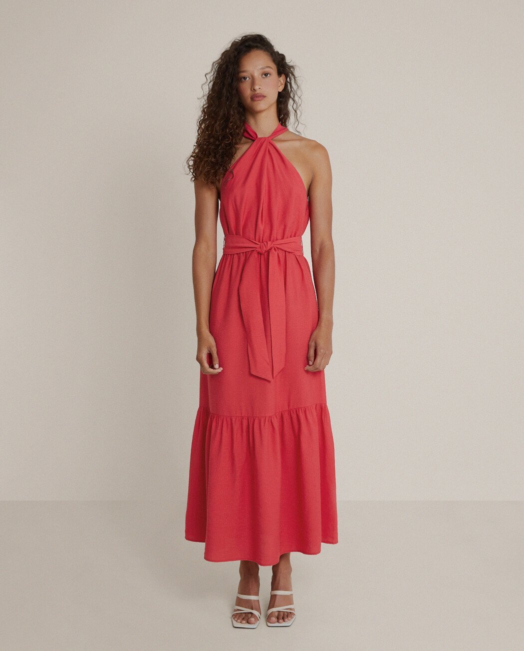 VESTIDO LARGO HALTER