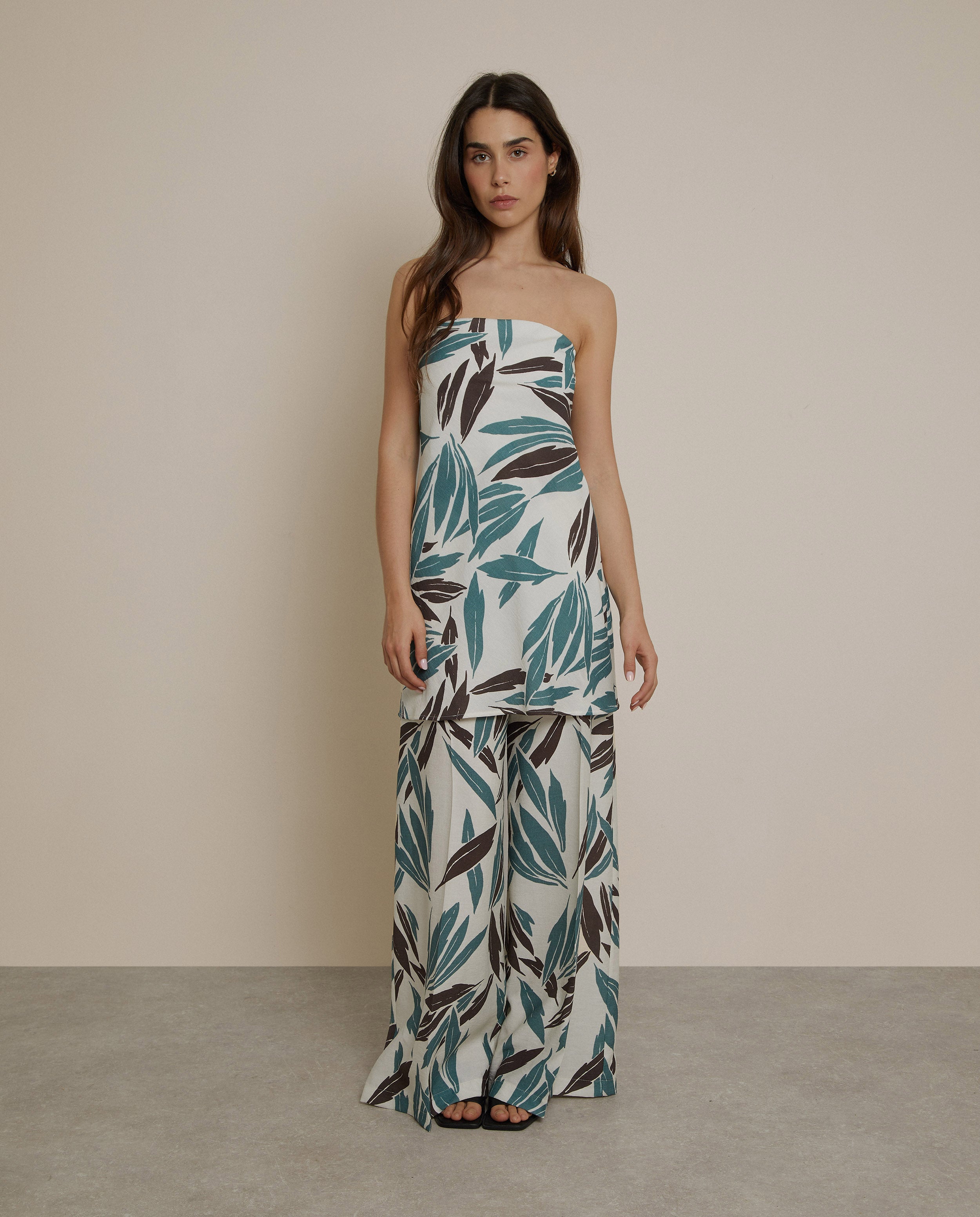 PANTALÓN ANCHO ESTAMPADO