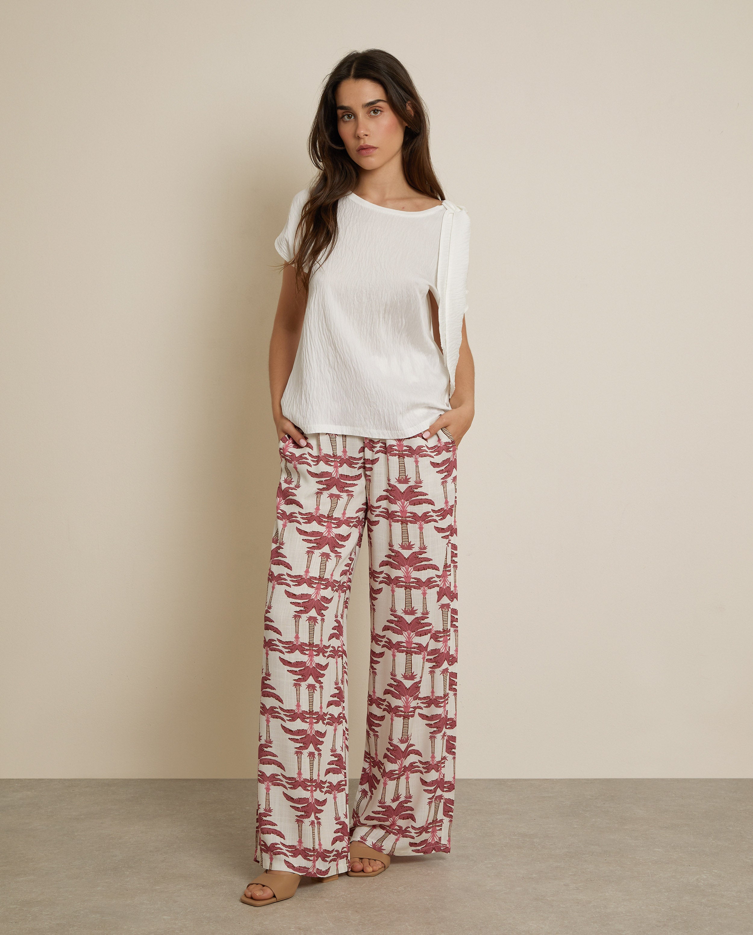 PANTALÓN ESTAMPADO PALMERAS