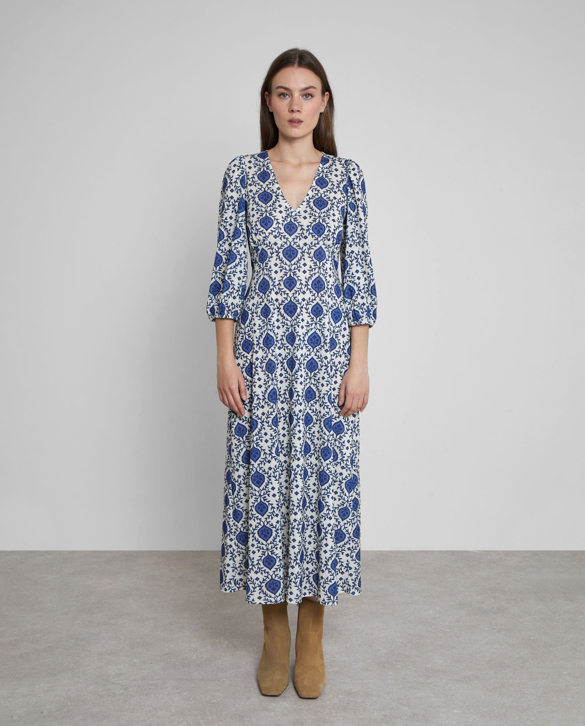 VESTIDO ESTAMPADO MIDI
