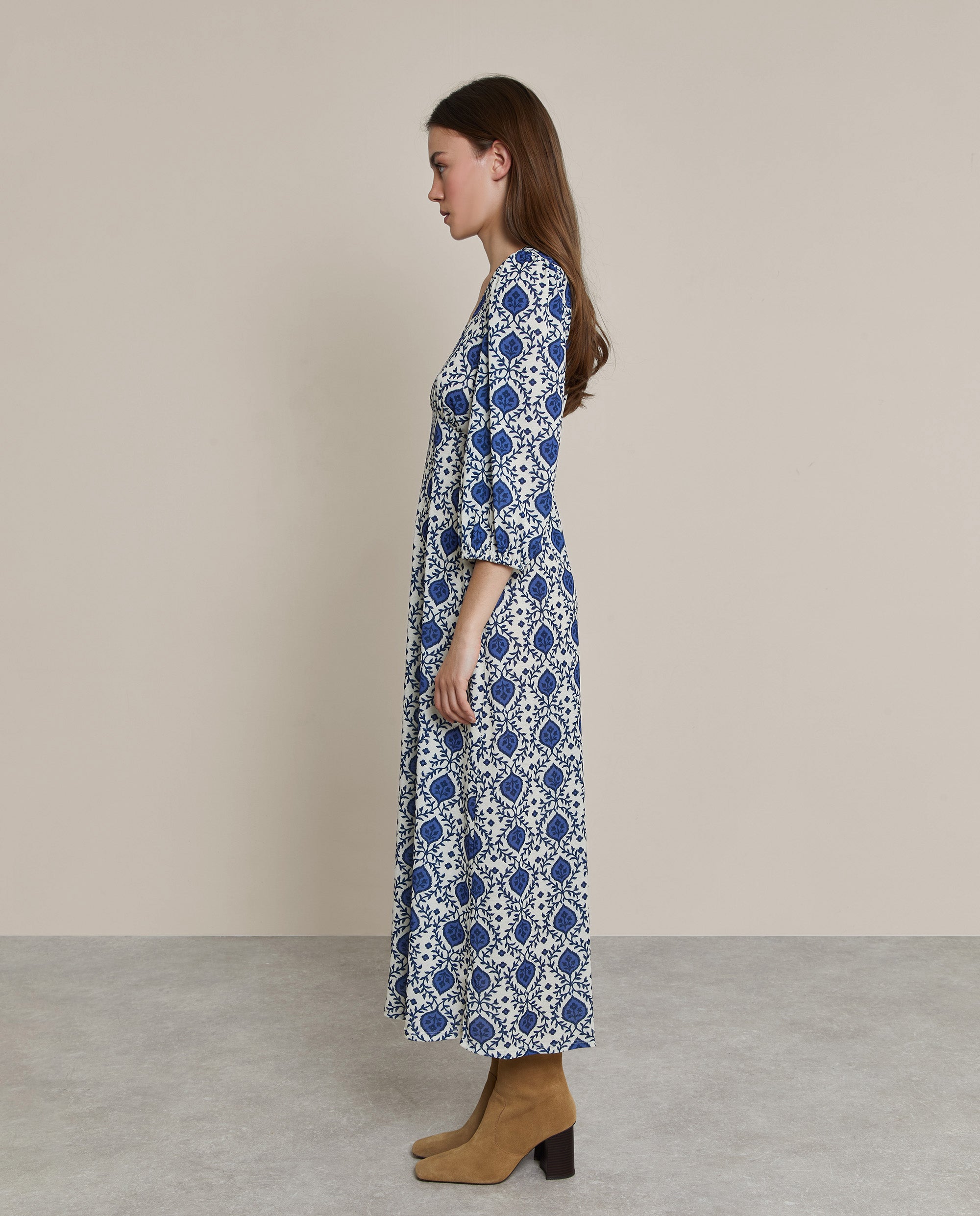 VESTIDO ESTAMPADO MIDI