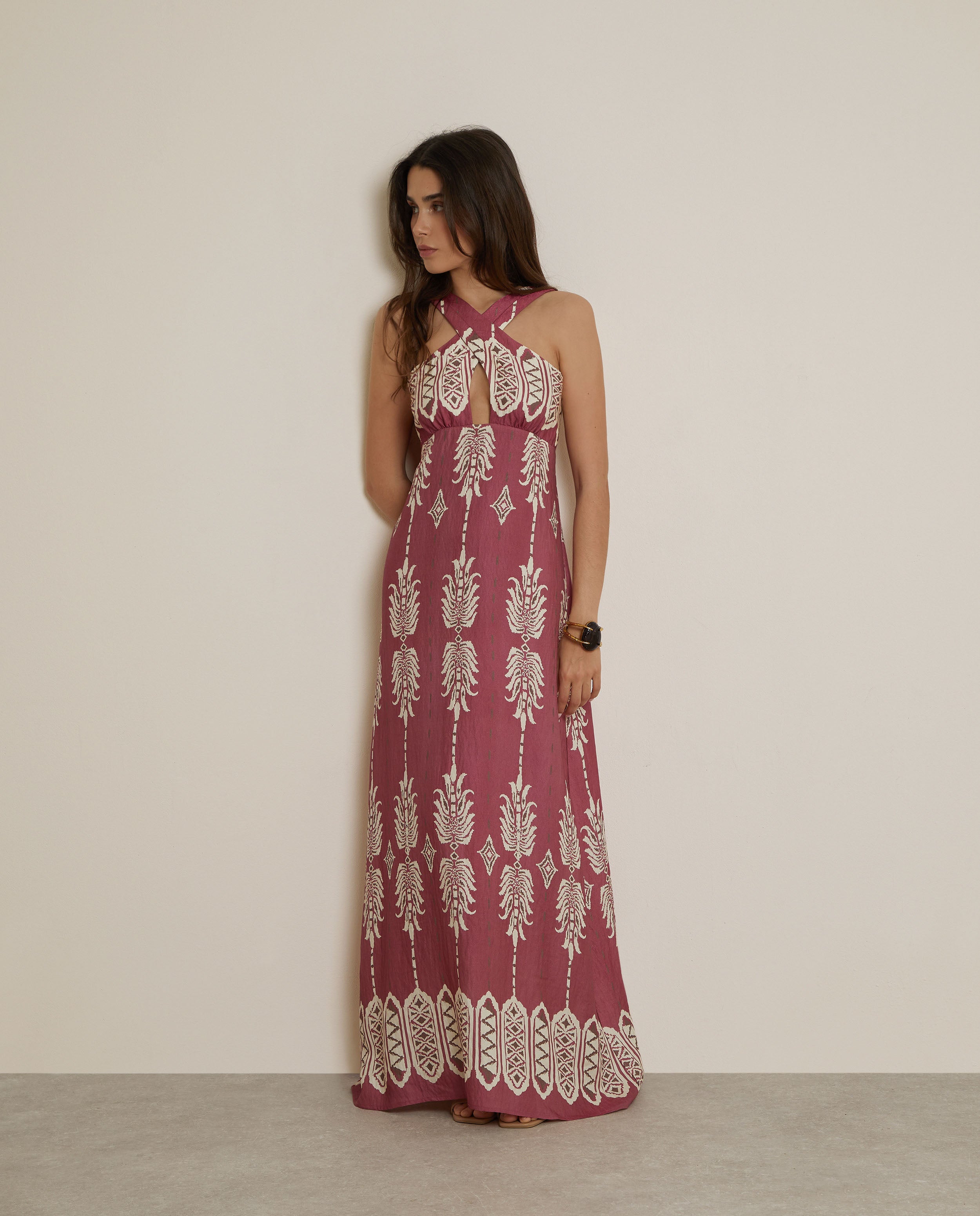 VESTIDO ÉTNICO CRUZADO