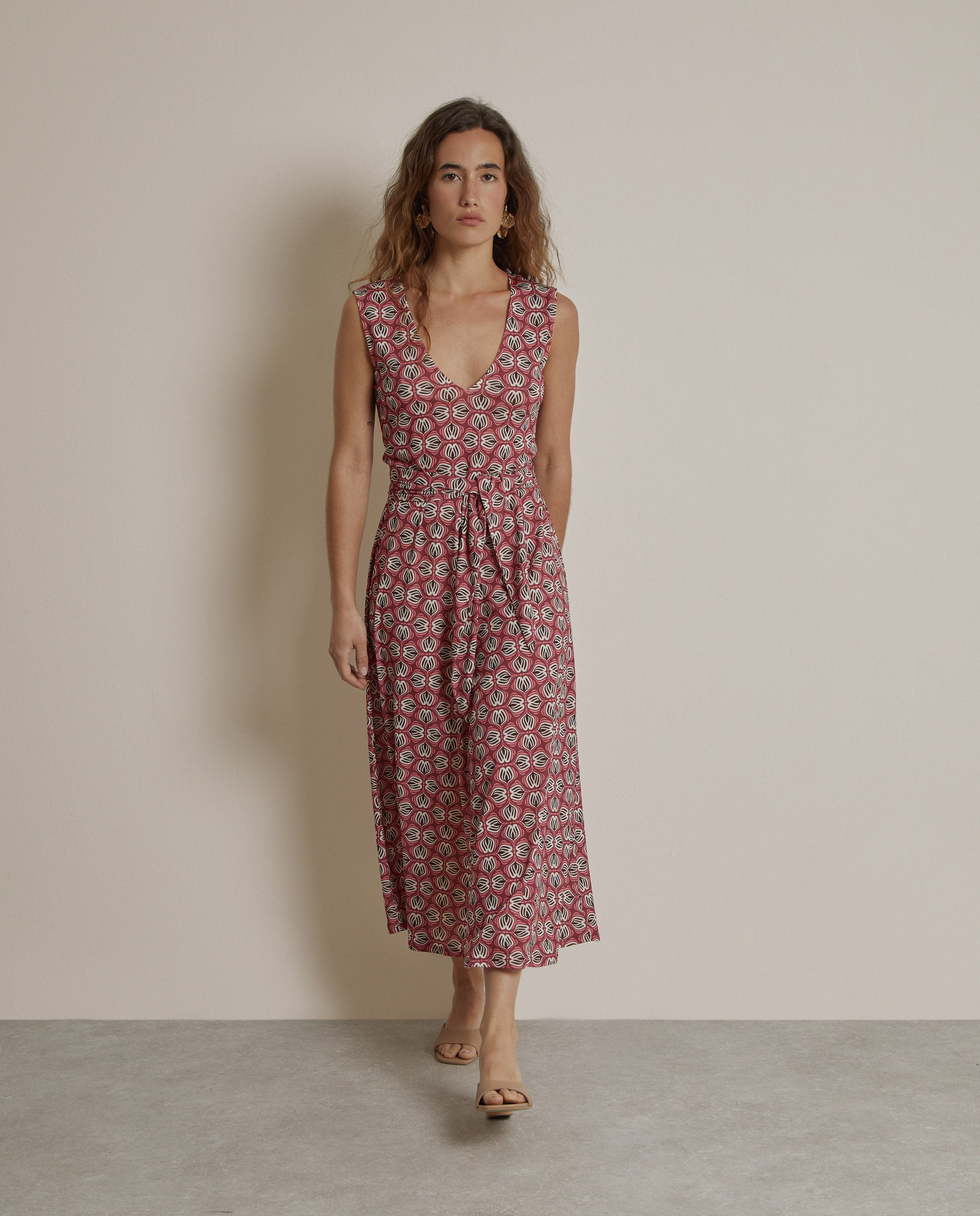 VESTIDO MIDI ESTAMPADO