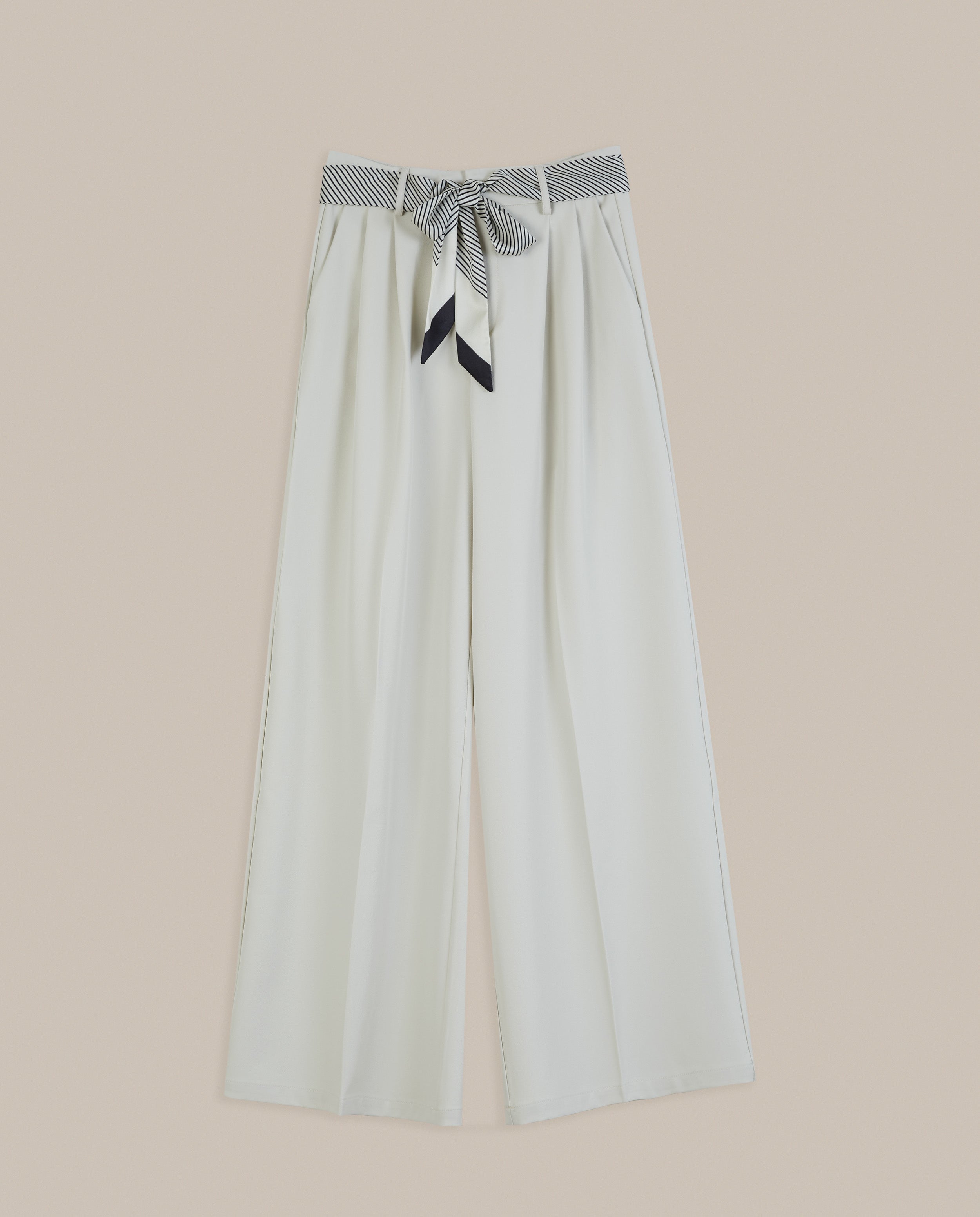 PANTALÓN PALAZZO CON CINTURÓN PAÑUELO
