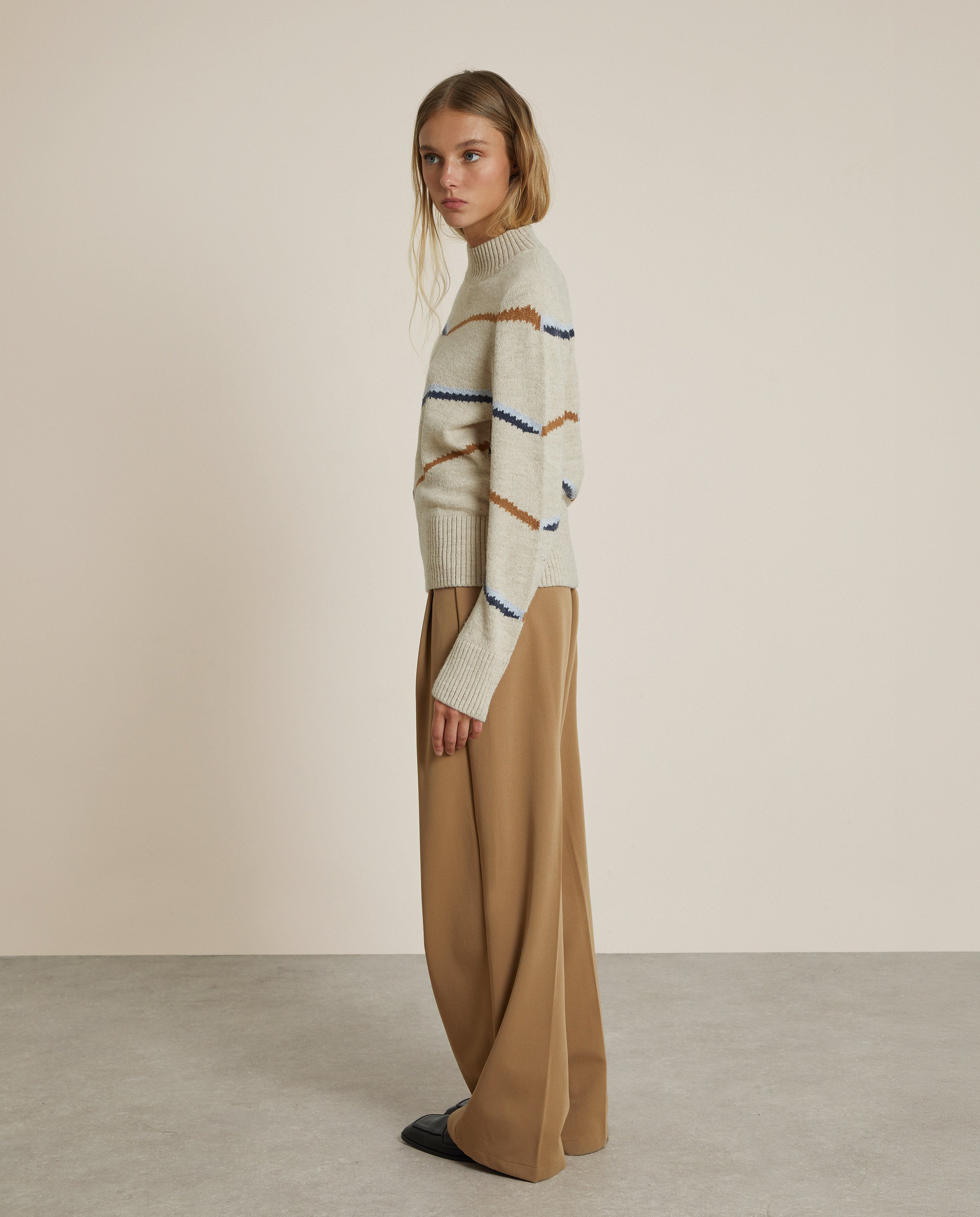 PANTALÓN PALAZZO CAMEL