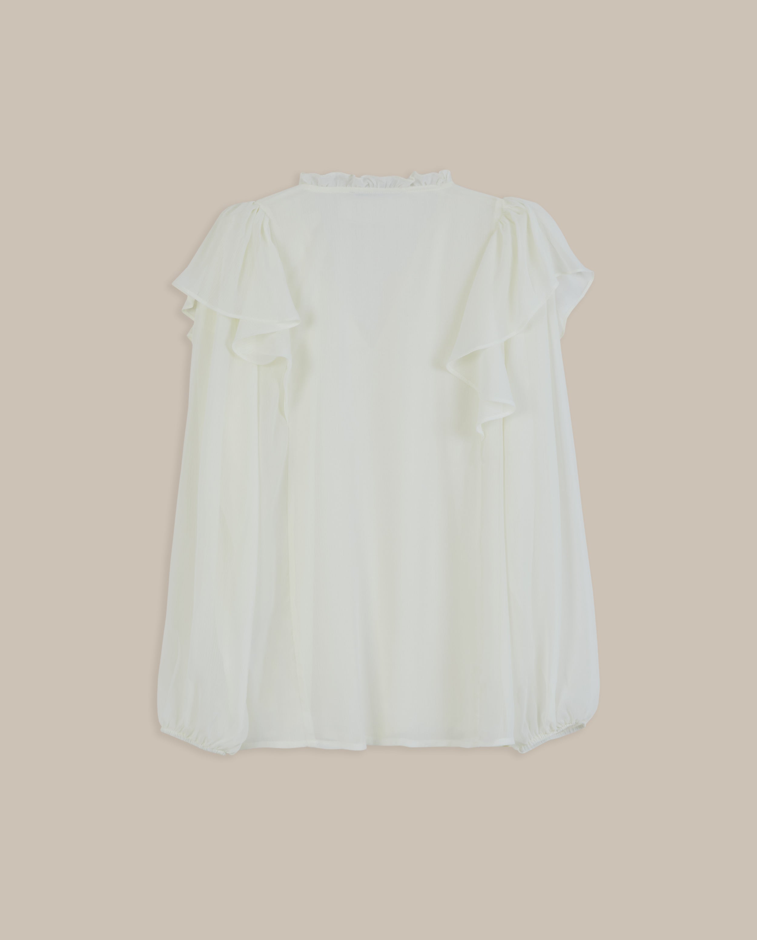BLUSA FLUIDA CON VOLANTES