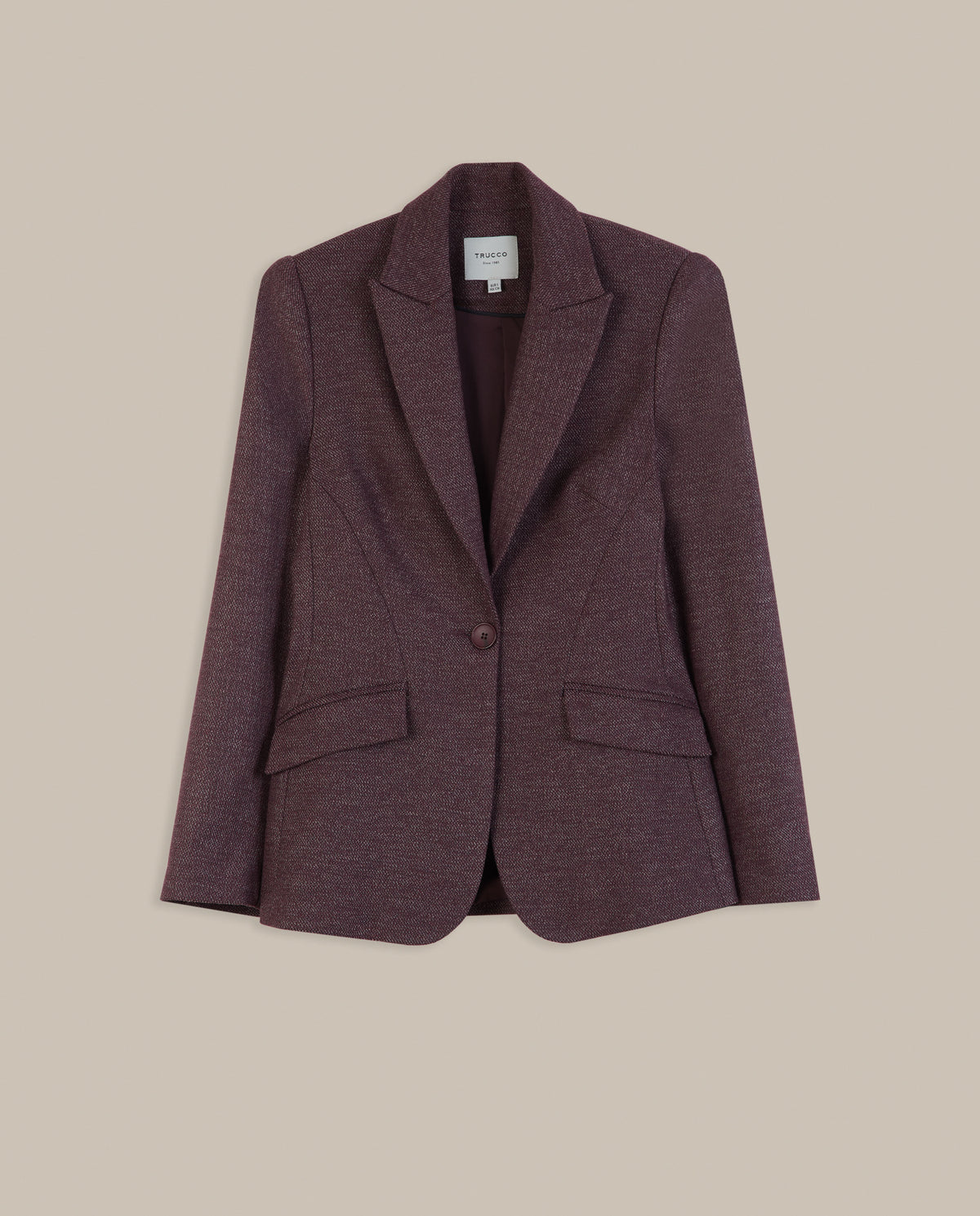 BLAZER CON CINTURÓN JASPEADO