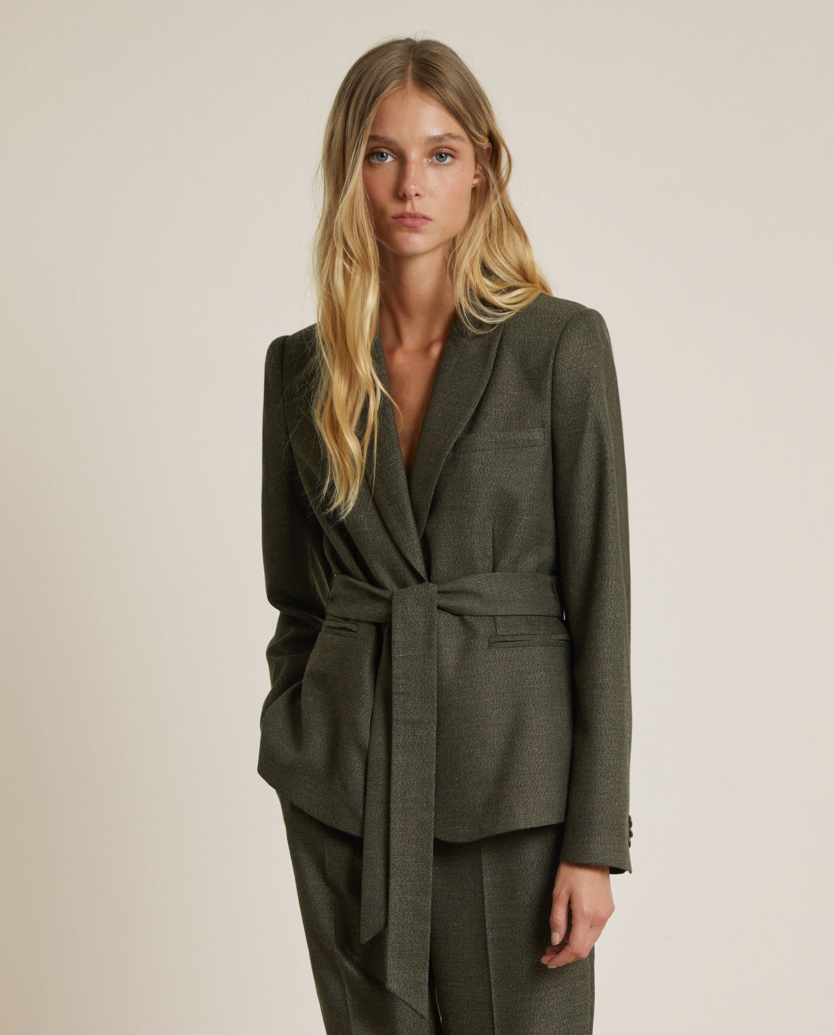 BELTED JACKET