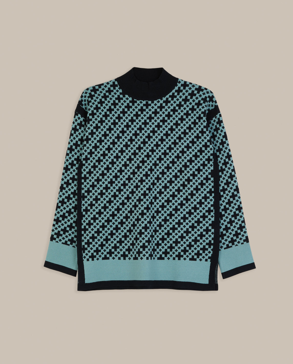 JERSEY JACQUARD GEOMÉTRICO