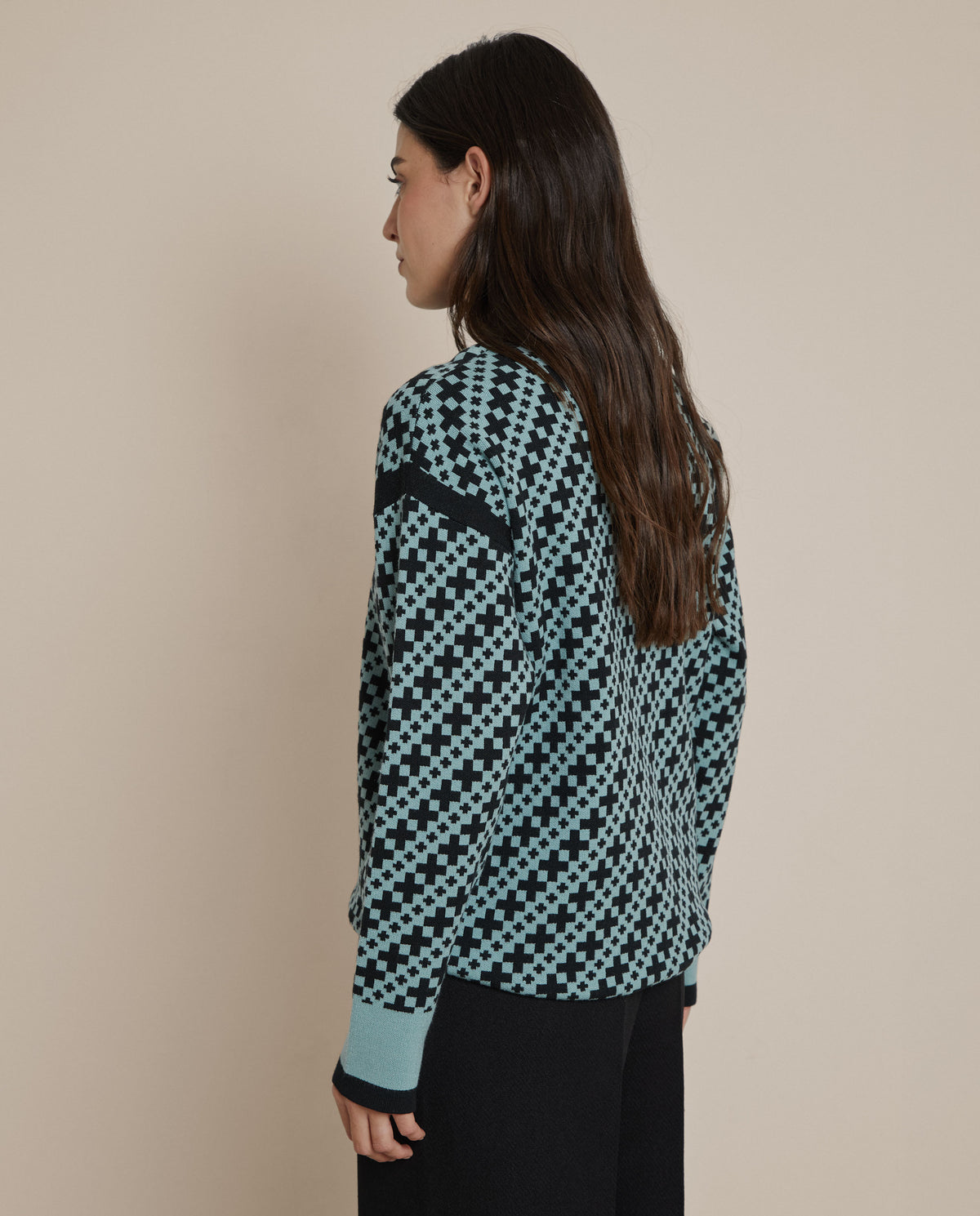 JERSEY JACQUARD GEOMÉTRICO