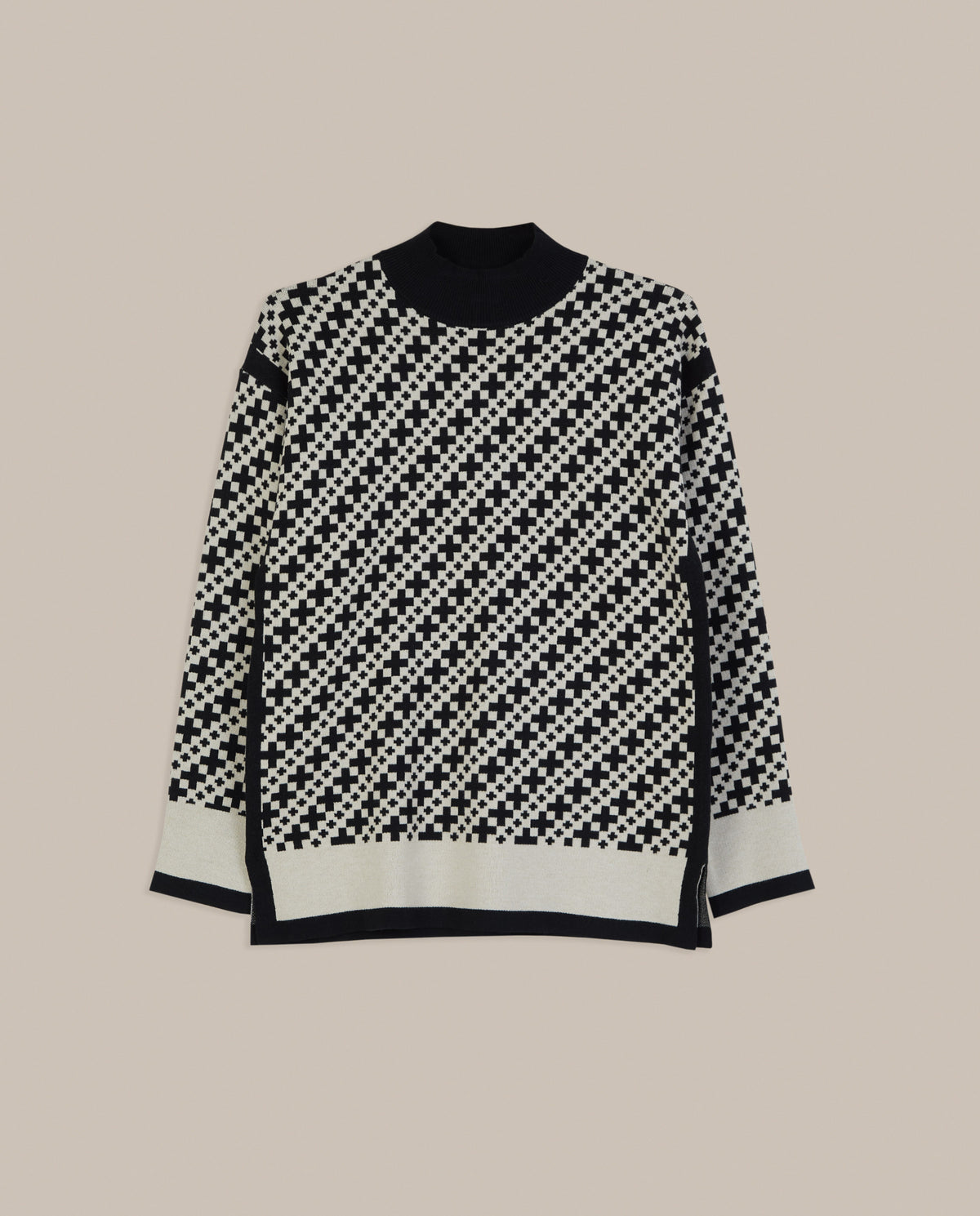 JERSEY JACQUARD GEOMÉTRICO
