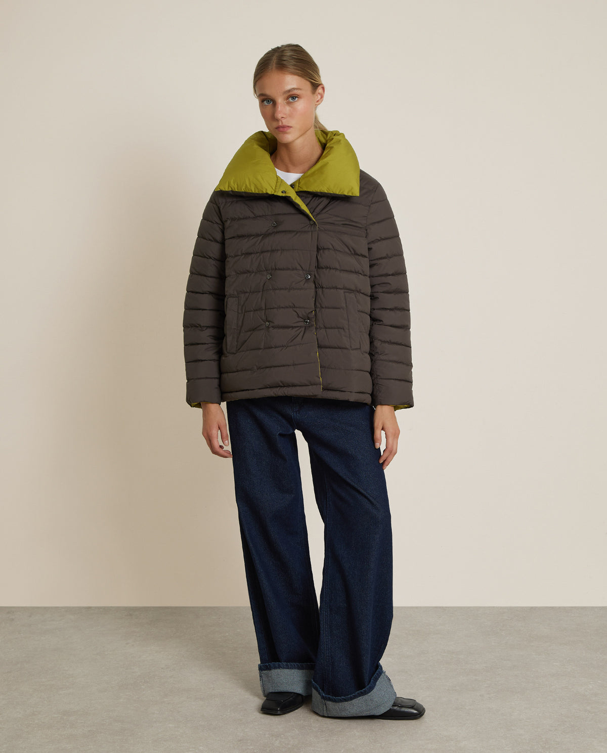 ABRIGO ACOLCHADO REVERSIBLE