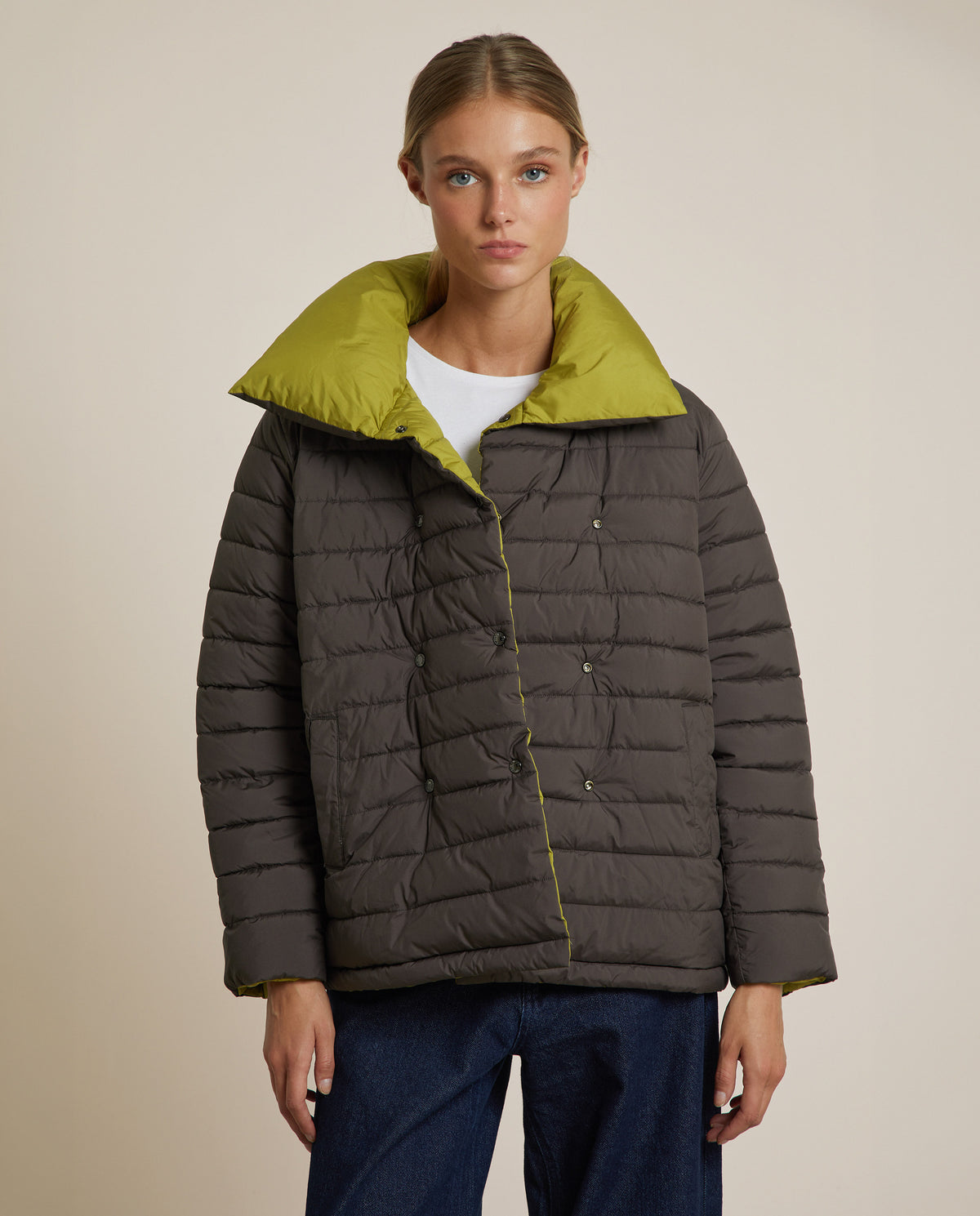 ABRIGO ACOLCHADO REVERSIBLE