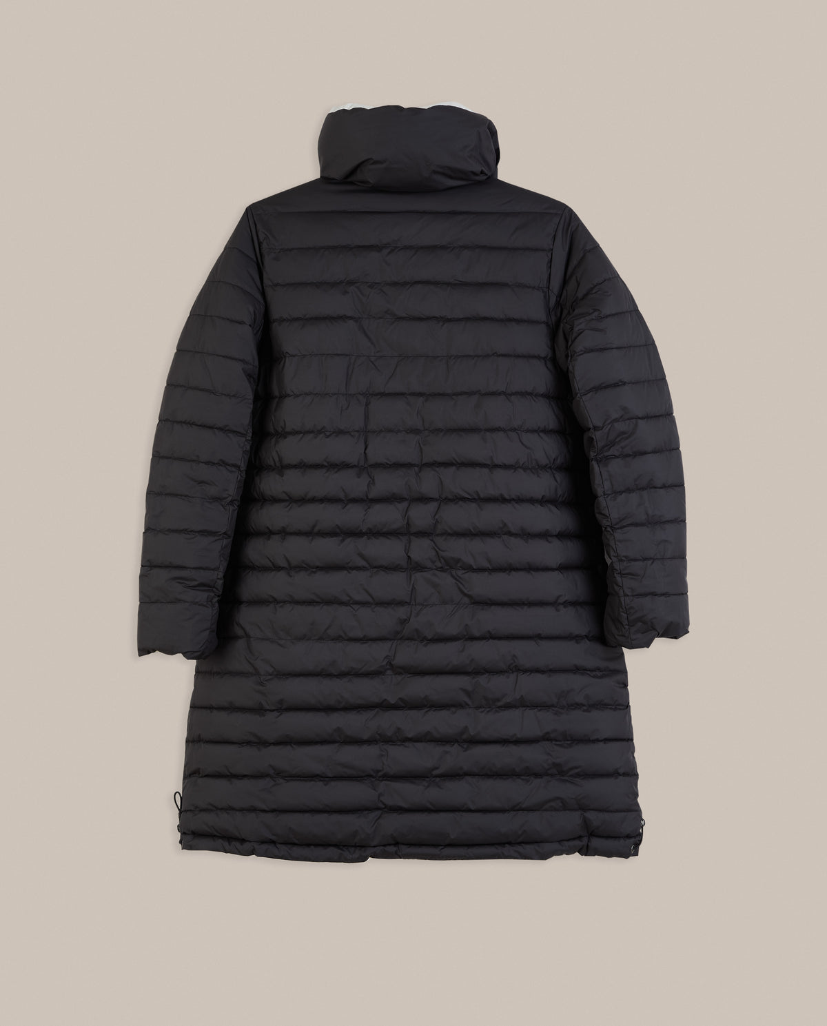 ABRIGO ACOLCHADO LARGO REVERSIBLE