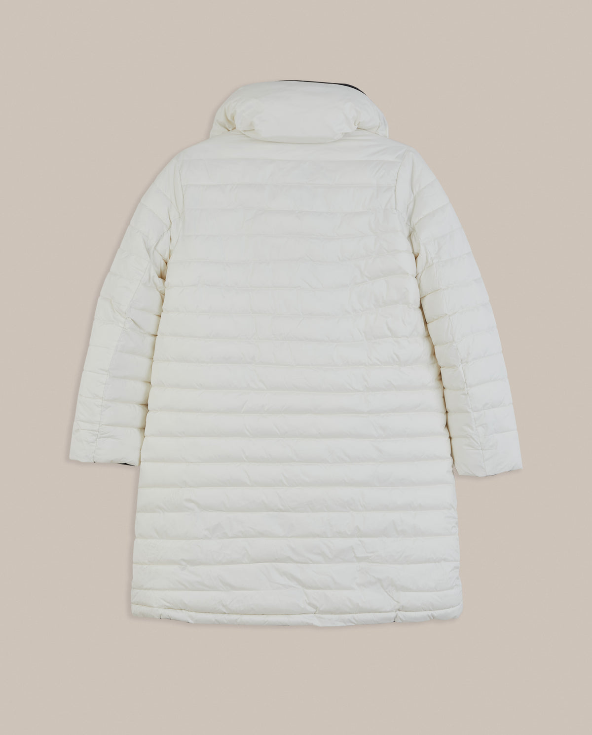 ABRIGO ACOLCHADO LARGO REVERSIBLE