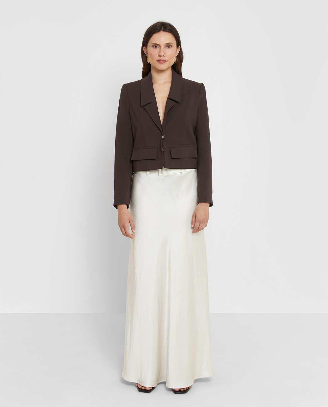 FALDA MIDI SATINADA
