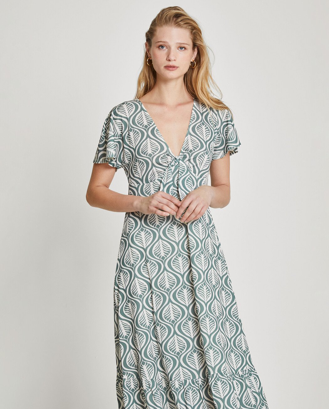 VESTIDO MIDI ESTAMPADO