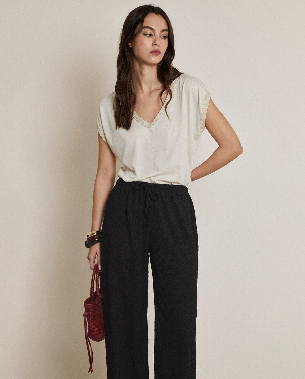 CAMISETA BORDADO LUREX