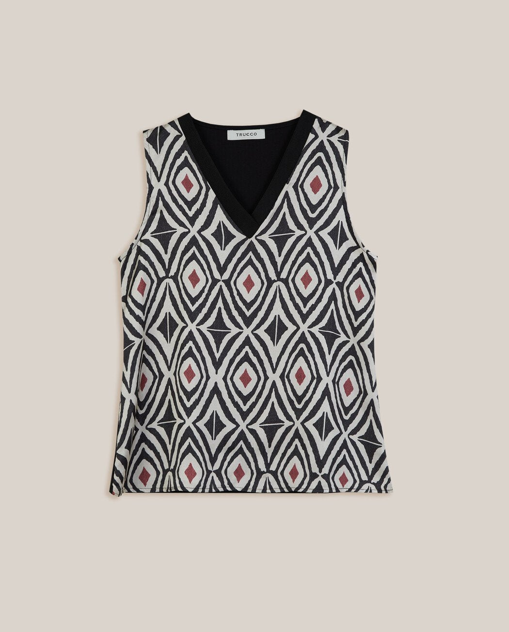 CAMISETA PICO ESTAMPADA